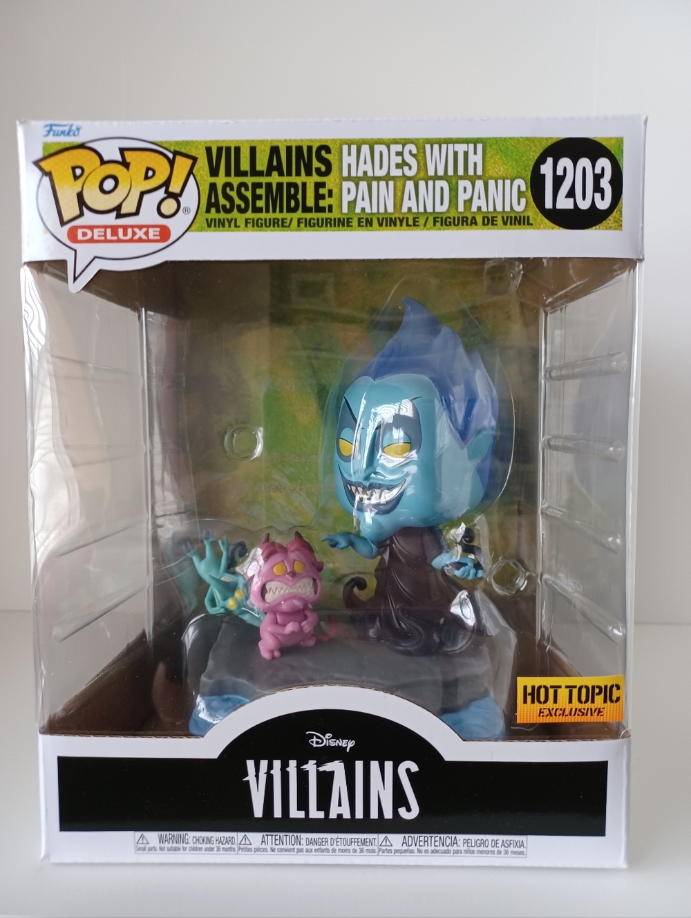 Disney Villains Assemble Hades With Pain And Panic 1203 Deluxe Vinyl Funko Pop